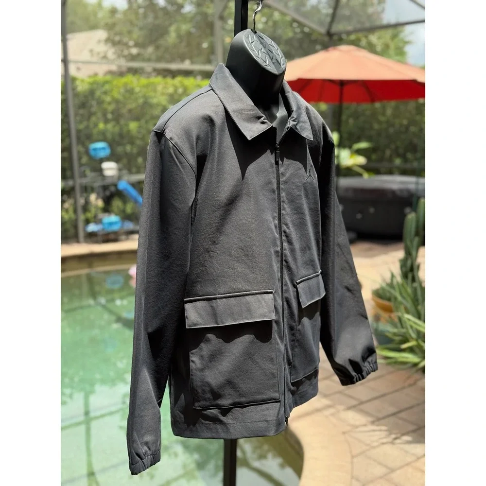 Jordan Golf Mens Full Zip Jacket Black Large HQ8681-010 NEW